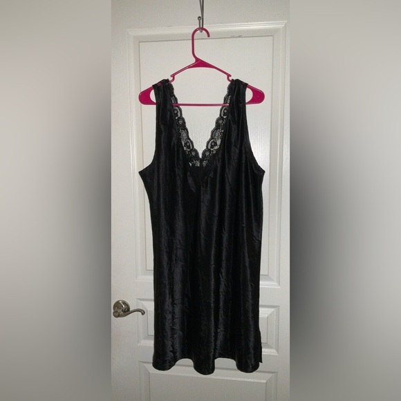 Vintage Intimate Moments Black Lace Slip Dress Nightgown - Picture 3 of 4